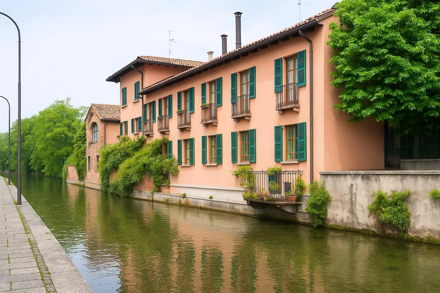 Апартаменты Caseospitali - Casa Acqua E Cielo, Nido Sul Naviglio Martesana Милан